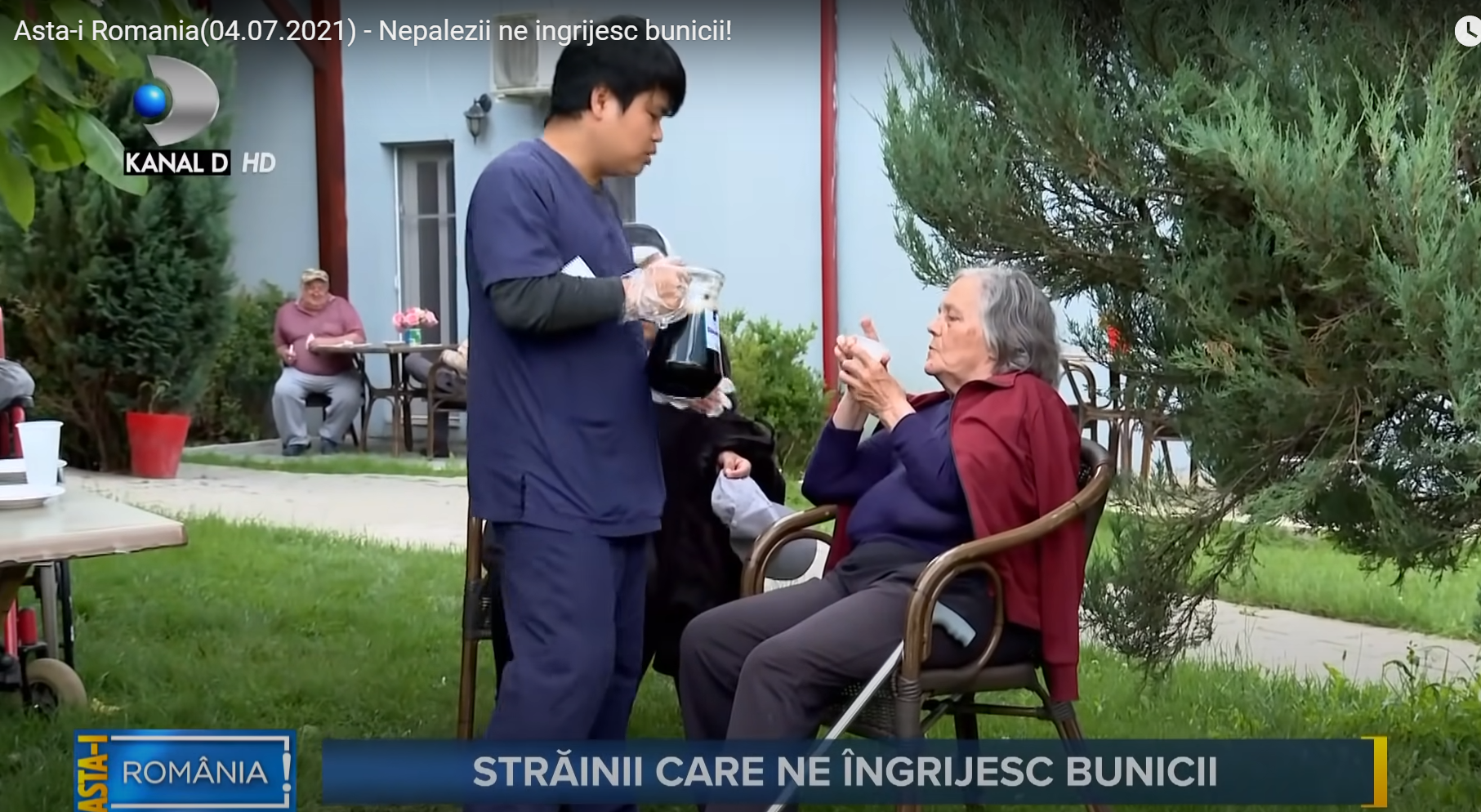 Reportaj despre clientul nostru Mosia Bunicilor , "Nepalezii ne ingrijesc bunicii! "